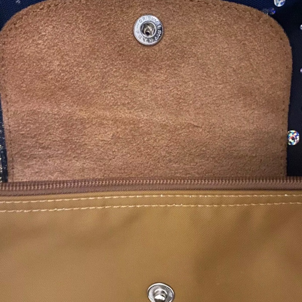 SOLD - LONGCHAMP MUSTARD GOLD GREAT WALL CITY LMTD CHINA Tote RARE LUX Lrg - Picture 14 of 16